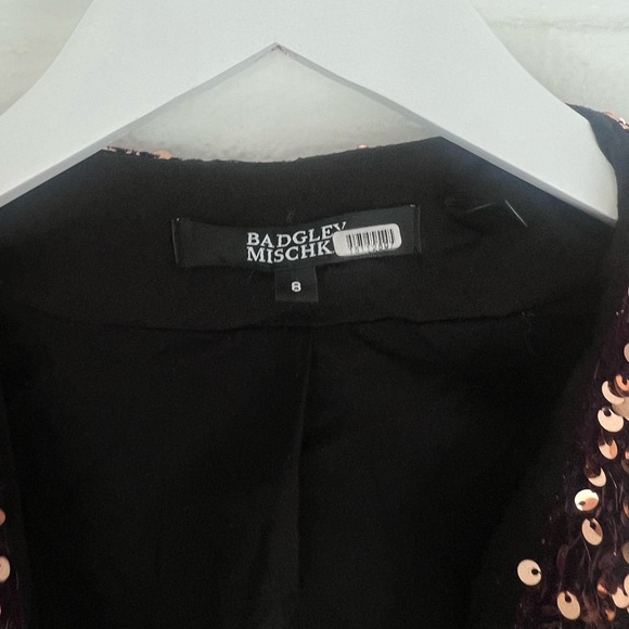 BADGLEY MISCHKA Sequin Blazer and Pant Set 8/10 - Picture 7 of 16